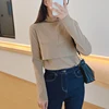 Maternity High Collar German Fleece Warm Nursing Clothes For Nursing Hoodies Mothers Breastfeeding Clothes Pregnant Clothes P14 3