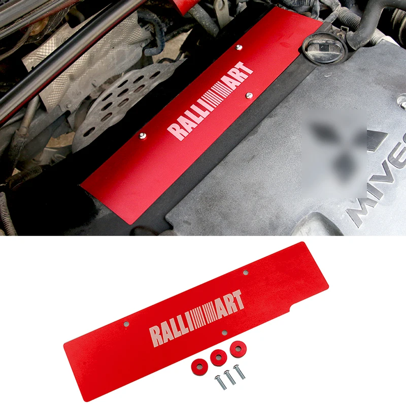 Ralliart Limited Amount Aluminum Engine Spark Plug Cover For Mitsubishi LANCER 08-15 1pcs engine cover bolt