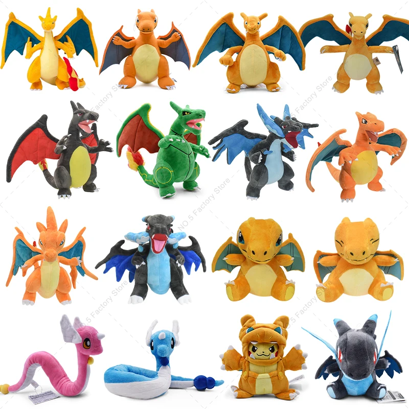 Pokemon Lucido Charizard Peluche Kawaii Mega Evolution X & Y Charizard Morbidi Animali Di Peluche Anime Figure Giocattolo Regalo Per I Bambini