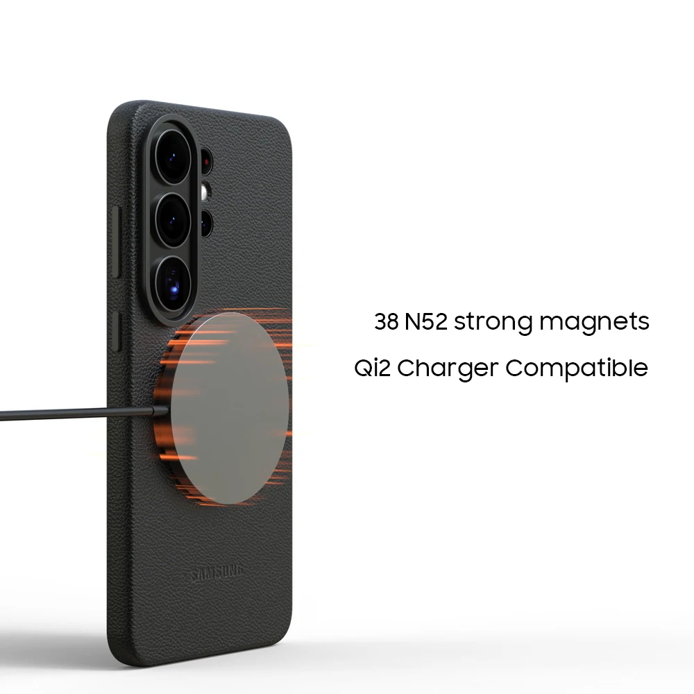 Genuine Luxury Leather 5G Phone Case with Full Protective Magsafe Magnetic Cover