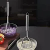 Kitchen Gadget Creative Mud Press Masher Puree Juice Maker Stainless Steel Potatoes Crusher Pusher Fruit Tools 3