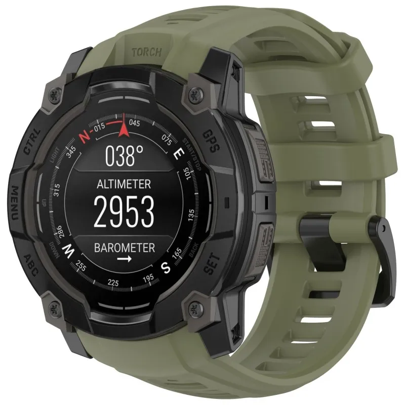 Enhanced Silicone Smart Watch Strap for Garmin Instinct – Durable and Comfortable Wrist Band Bracelet