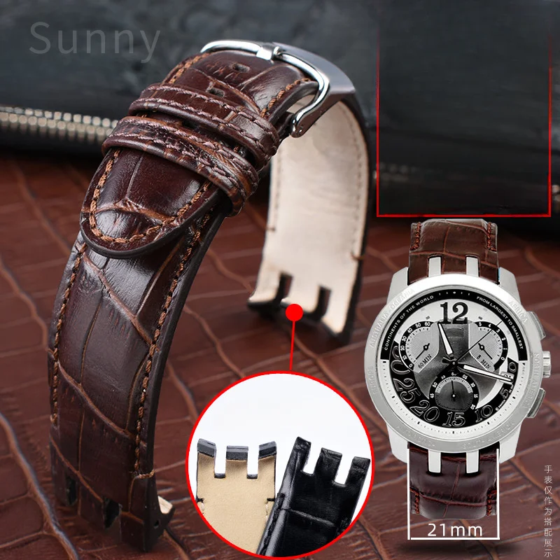 Per Orologi Con Fibbia A Farfalla In Pelle Bovina Swatch Accessori Morbidi E Confortevoli Da Uomo 21Mm Yrs403 412 402G Cinturini Con Interfaccia Ad Ar