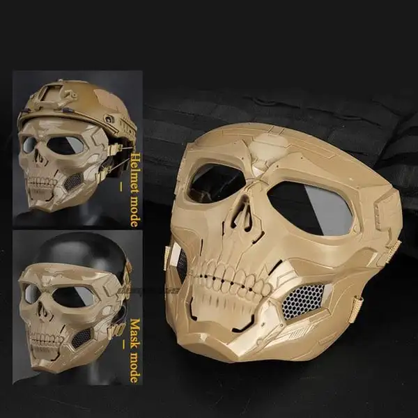 Horror Mask Motorcycle Face Mask Skull Horror Helmet Mask Off road motorcycle goggles sports riding Harley goggles mask motorcycle riding tactical helmet