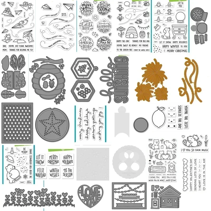 Design Metal Cutting Dies for Making Decorative Diy Scrapbook Practice Photo Album Process Craft Handicraft Card