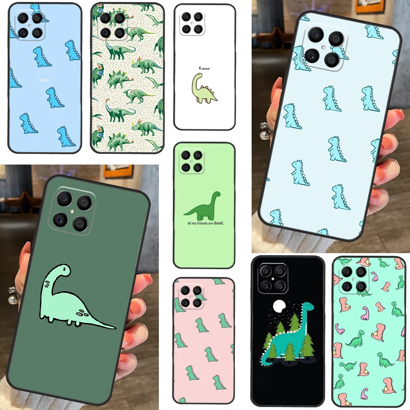 Simpatica Custodia Per Dinosauri Estetici Dino Per Huawei Honor X7 X8 X9A 50 70 P40 P30 P20 Lite P50 Pro Nova 5T P Smart 2019 Cover