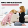 Winter Clothes for Dogs Pajamas Jumpsuit Four Legs Winter Onesies for Medium Large Dogs Warm Puppy Jumpsuit Dog Clothes 3
