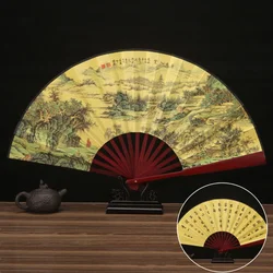 Chinese Vintage Style Wooden Handle Folding Hand Fan | Classical Party and Dance Accessory (7)