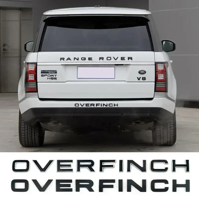 Range Rover Emblem Rear Abs 3D Letter Chrome Sticker Car Tailgate Emblem for Land Rover ...