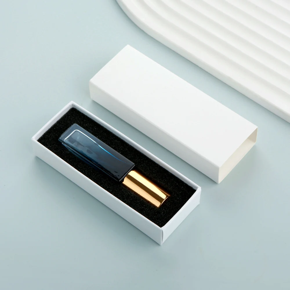 10PCS 10ml Blue Gradient Square Glass Spray Bottles with Box, Refillable Mini Atomizer ... - SKU GSB01155 - UGI Packaging