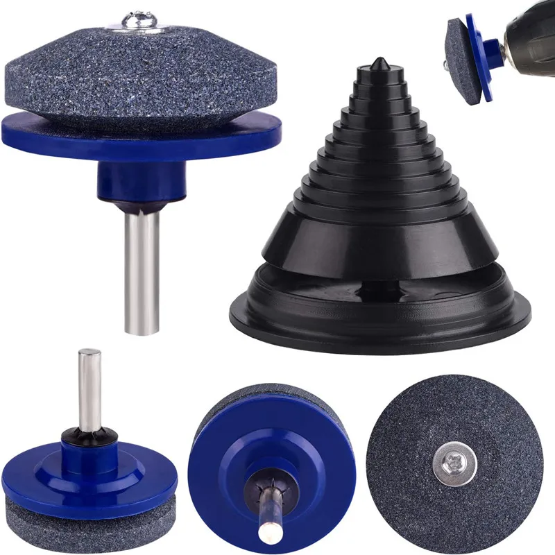 

1PC Lawn Mower Sharpener Garden Tools Hand Drill Electric Drill Sharpener Multifunctional Stone Wind Electric Sharpener