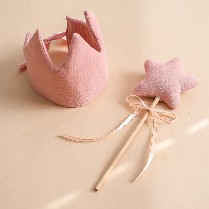 Birthday Magic Wand Suit Photo Commemorative Path With A Bell To Record The Baby\'s Growth Cotton Yarn Cute Five-pointed Star