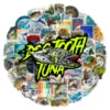50pcs Outdoor Fishing Logo Stickers Decals Decoration Scrapbook Suitcase Luggage Motorcycles Bike Waterproof Graffiti Sticker 3