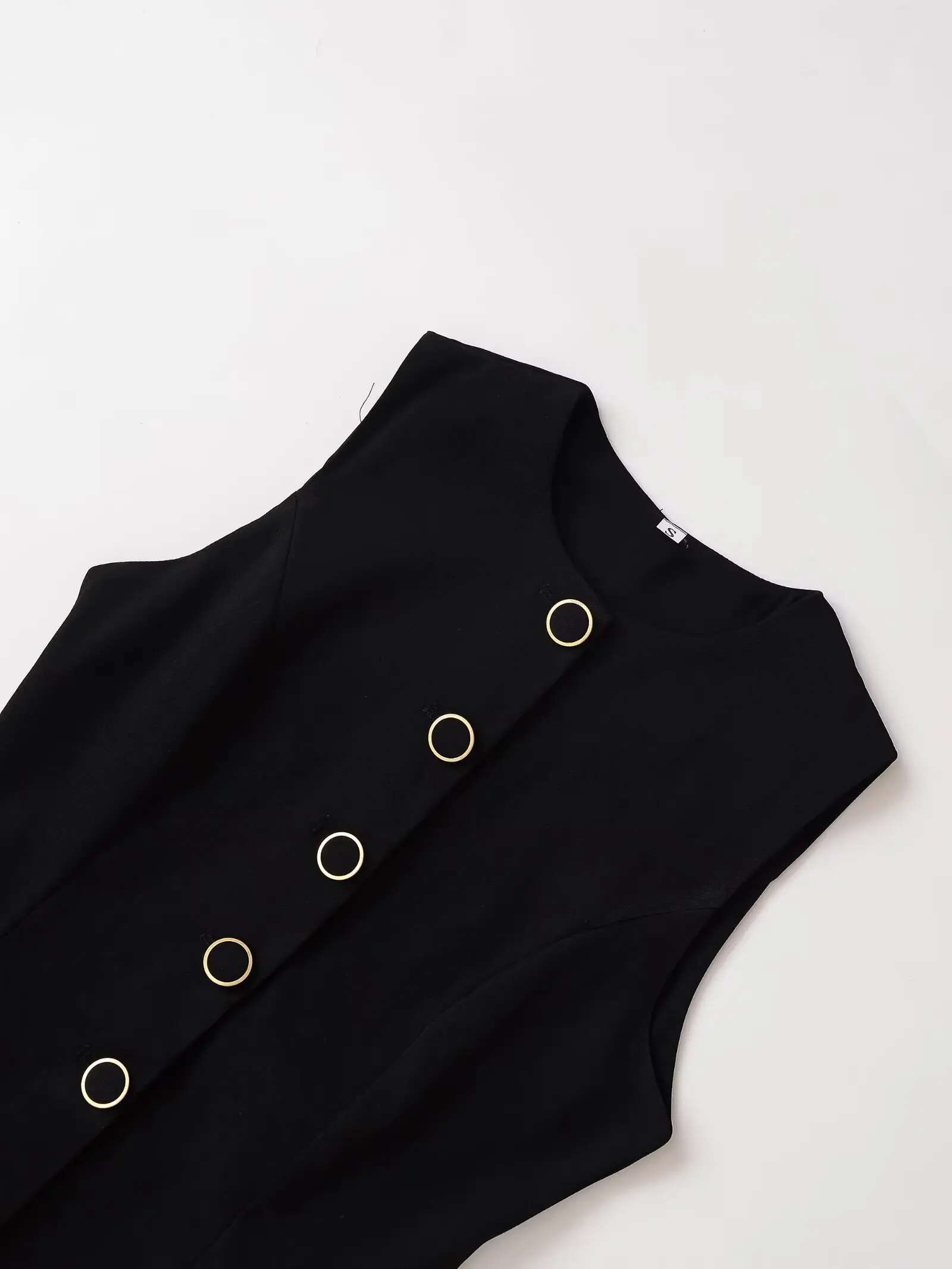 Women Casual Mini Dress Slim Spring Summer New O-Neck Sleeveless Top Above Knee Skirt Sets Female Vintage Fake Two Pieces Dress