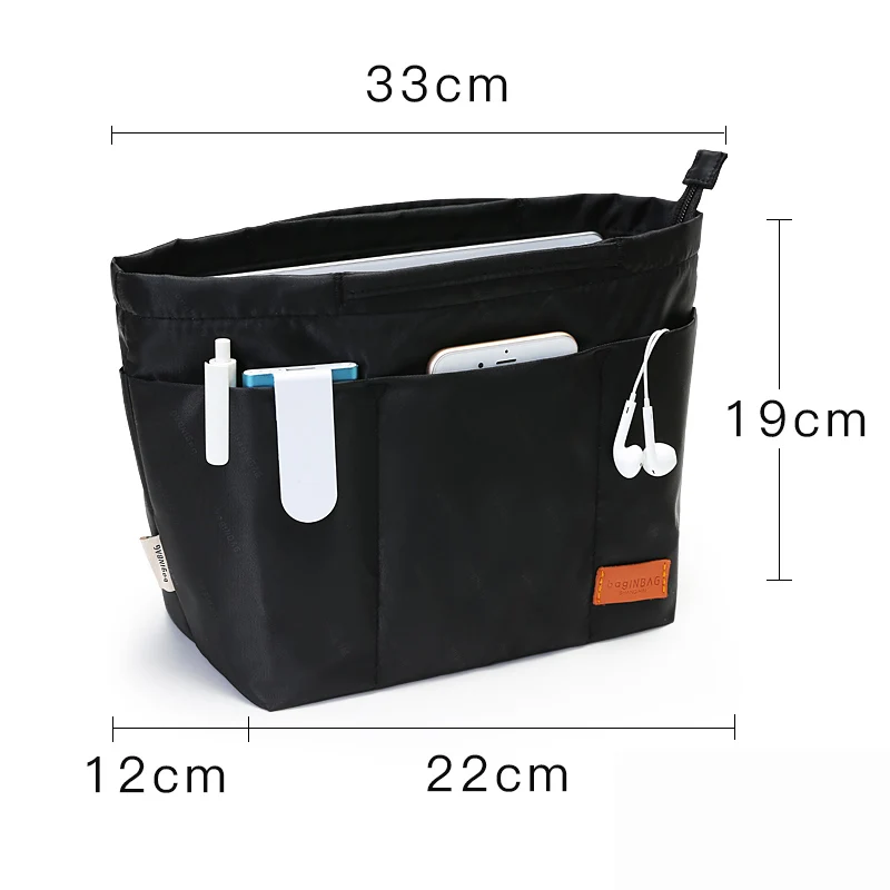 Insert Bag Organizer for Neverfull Small Medium Large Size Makeup Zipper  Handbag Organizer Inner Purse Cosmetic Inside Bag _ - AliExpress Mobile