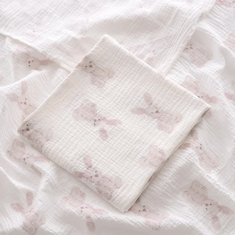 Soft Cotton Muslin Baby Blanket for Newborns - Lightweight Summer Bedding & Receiving Blanket