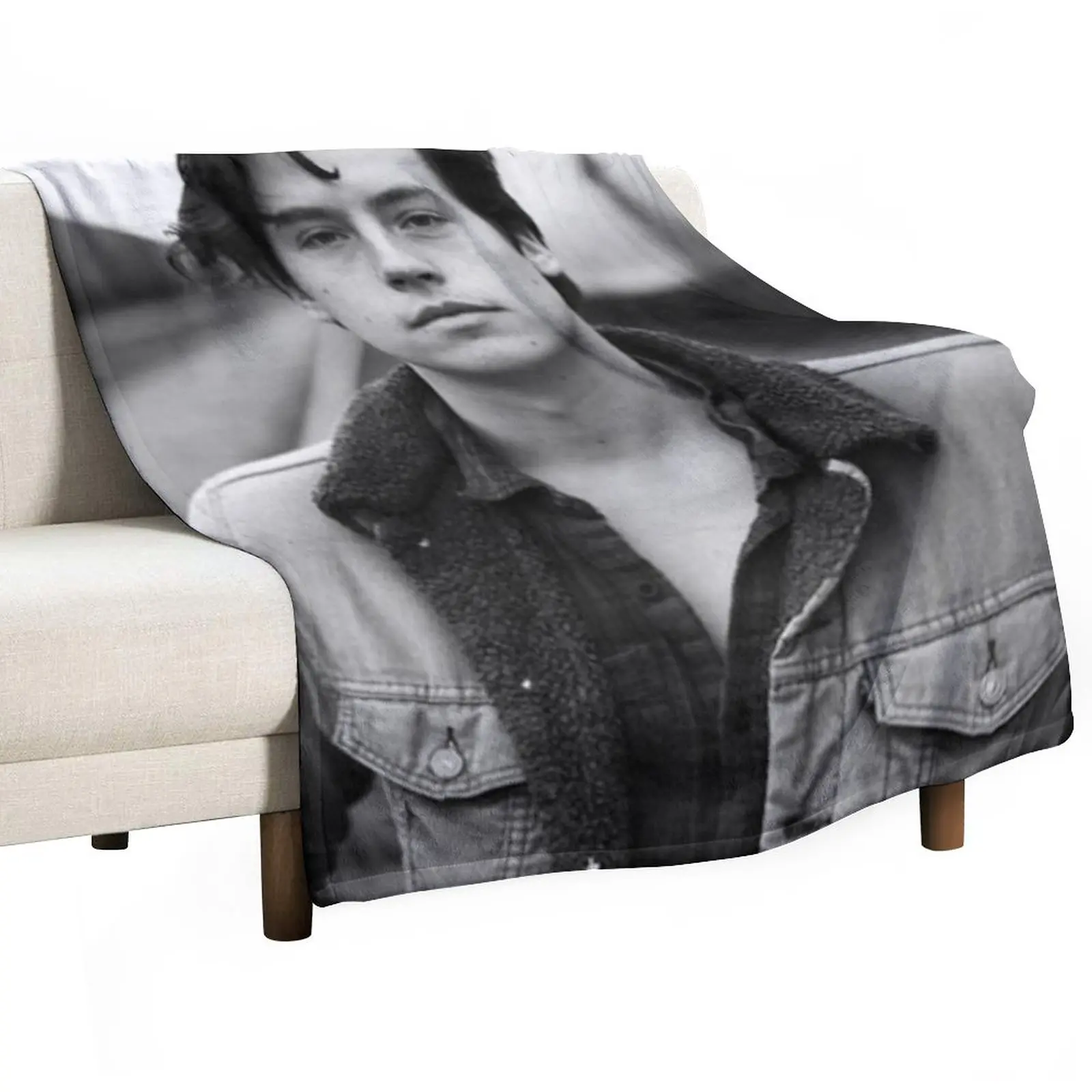 

COLE SPROUSE BLACK AND WHITE Throw Blanket Sleeping Bag Bed Fashionable Retros Fluffy Softs Blankets