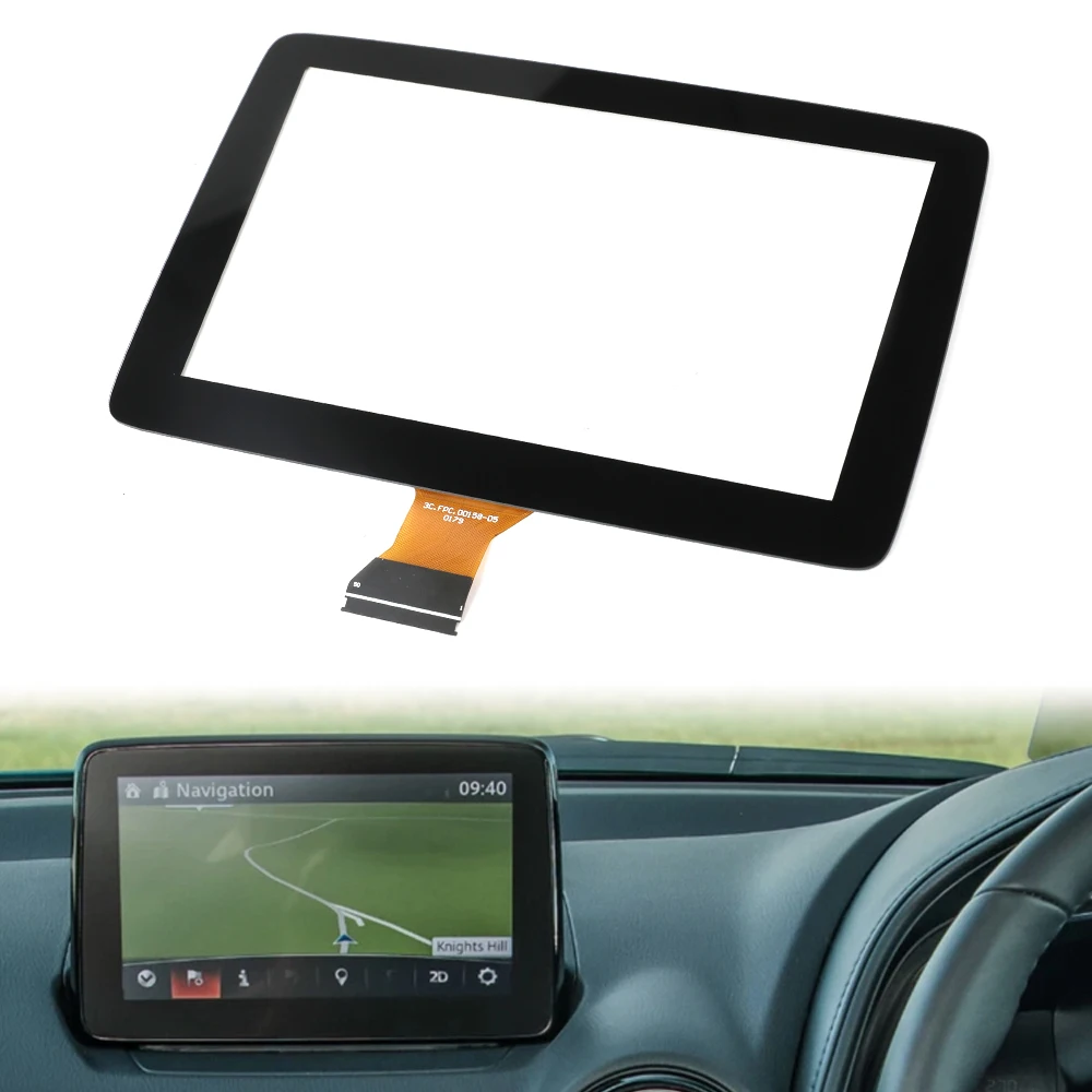 Pantalla Táctil de 7 Pulgadas y 50 Pines D23N611J0 para Mazda 2 2018-2022, CX-3, MX5 2018-2020, Sistema de Navegación para Auto, Pantalla Digitalizadora 1