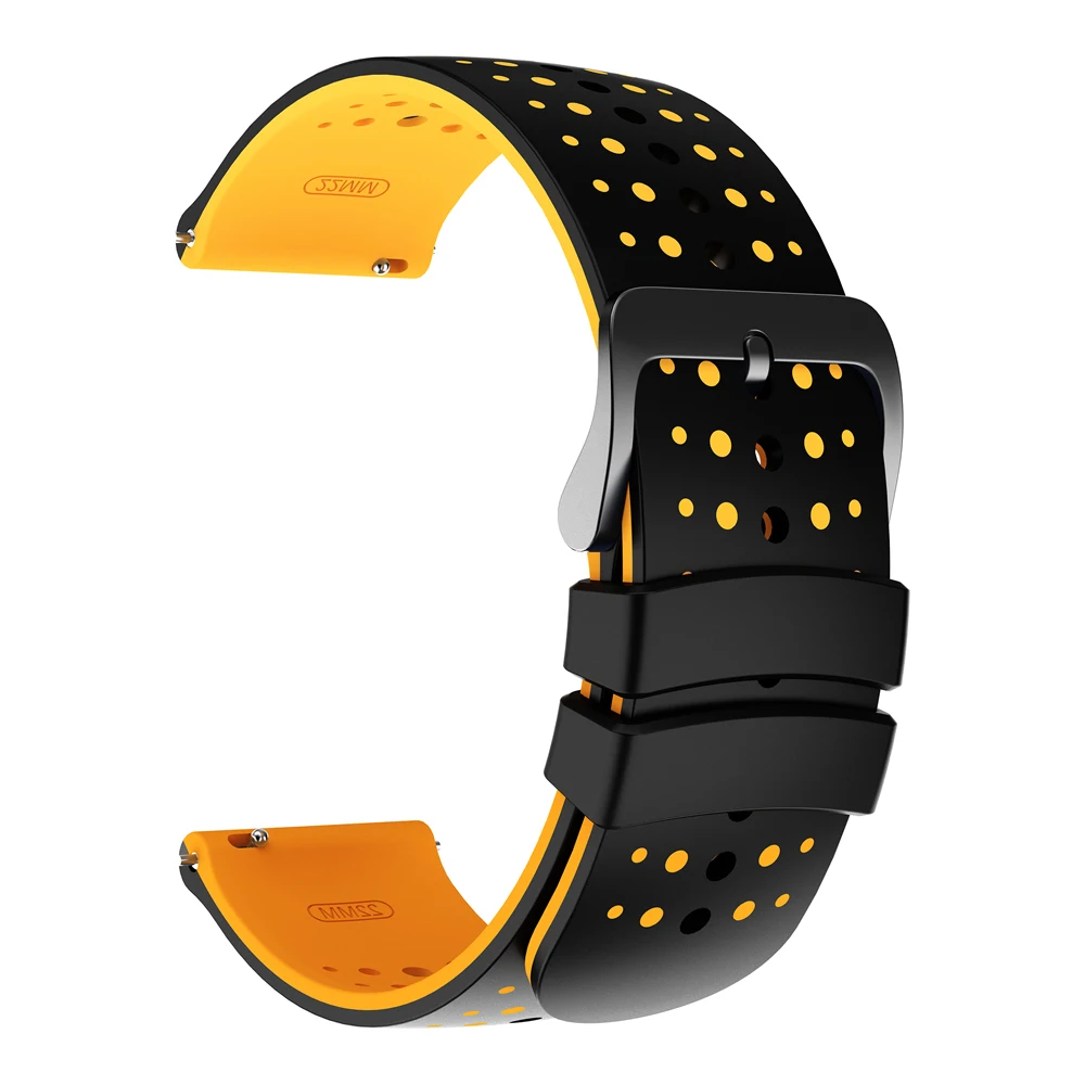 Silicone Sport Wristband - 22mm Watch Strap