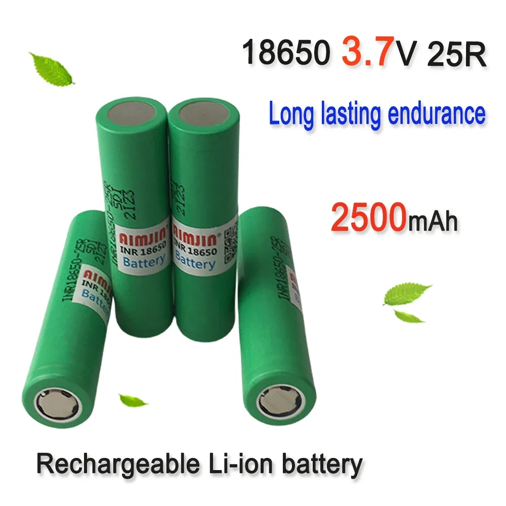 

3.7V 2500mAh 18650 25R Rechargeable Li-ion Battery For Our Toy Tool Flashlight Battery
