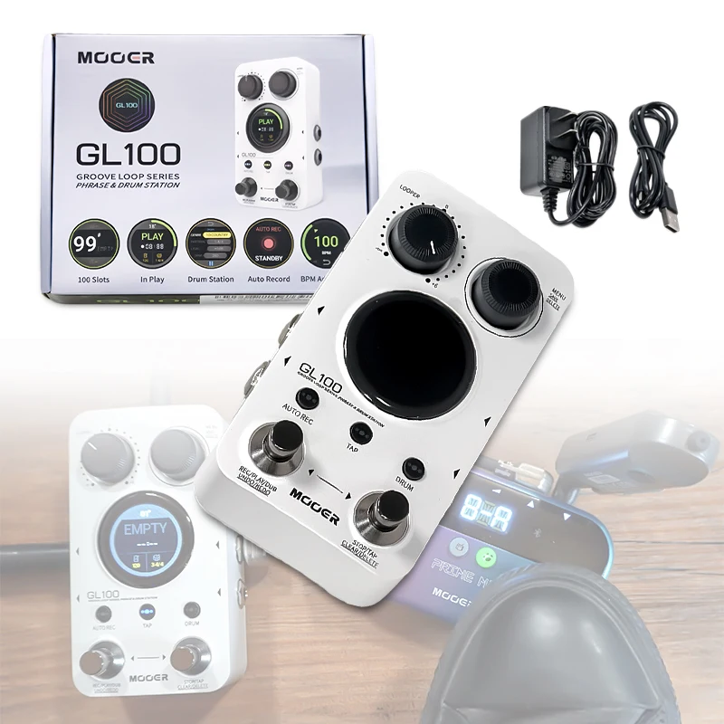 【美品】MOOER GL100 MOOER GL100 Guitar Pedals LOOP Drum Machine Effects Pedal
