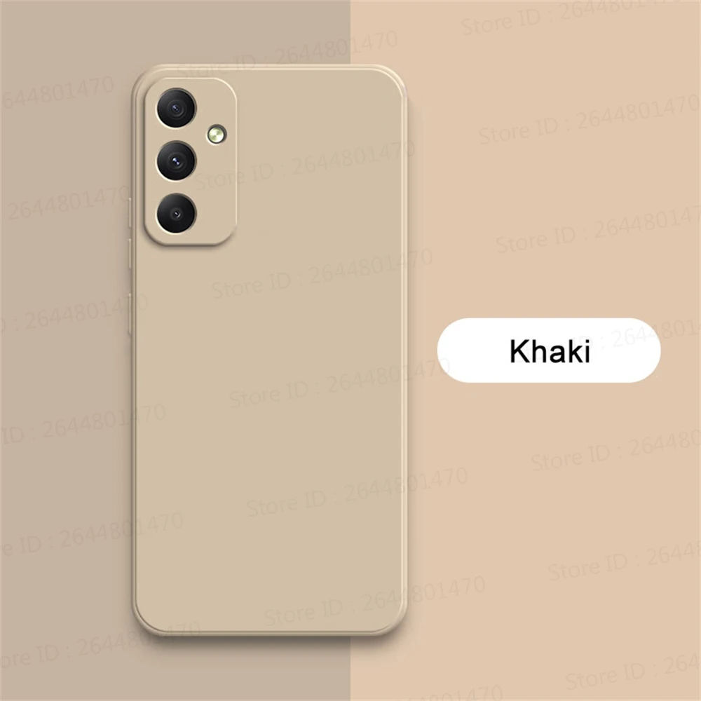 Square Liquid Silicone Shockproof Phone Case - Protective Soft Back Cover