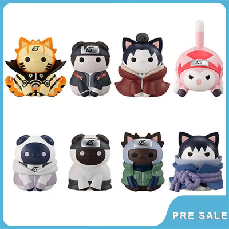 

Pre Sale Anime Naruto Shippuden Action Figure Mega Cat Project Nyaruto Q Version Original Hand Made Pvc Model Ornaments Toys