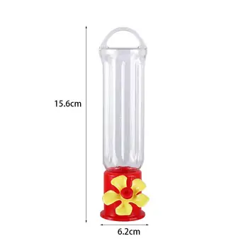 1Pc Portable Bird Water Feeders With Hanging Wires Transparent Plastic Leak-proof Hummingbird Feeding Bottle Bird Supplies - Image 6