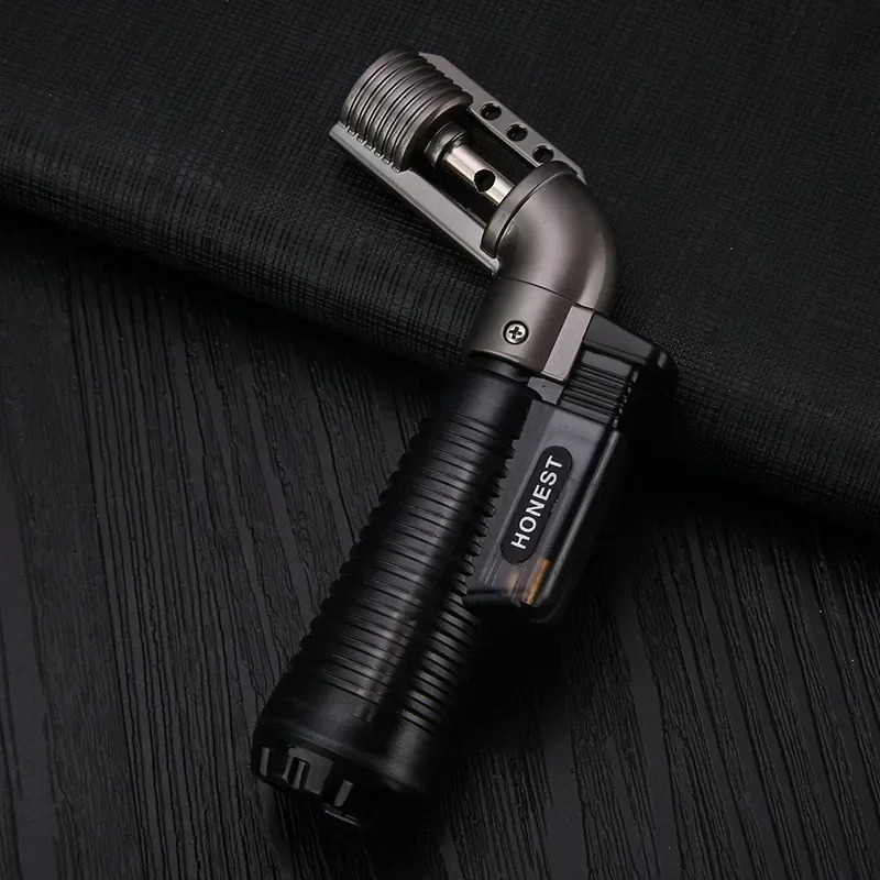 Cigar Lighter Flame Torch Lighter Welding Torch Gun Jet Lighter Butane Gas Lighters Cigars Pipe Accessories Windproof Inflatable Refill For Men