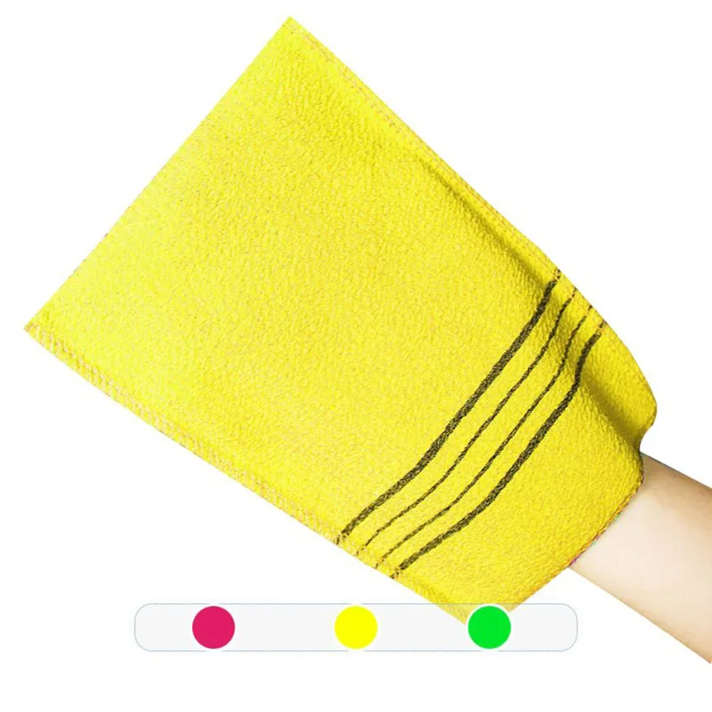 Bath Towel Exfoliating Bath Towel Bathroom Polyester Cotton Knitting Thick Binding 14*18.5cm Coarse Sand Bath Towel