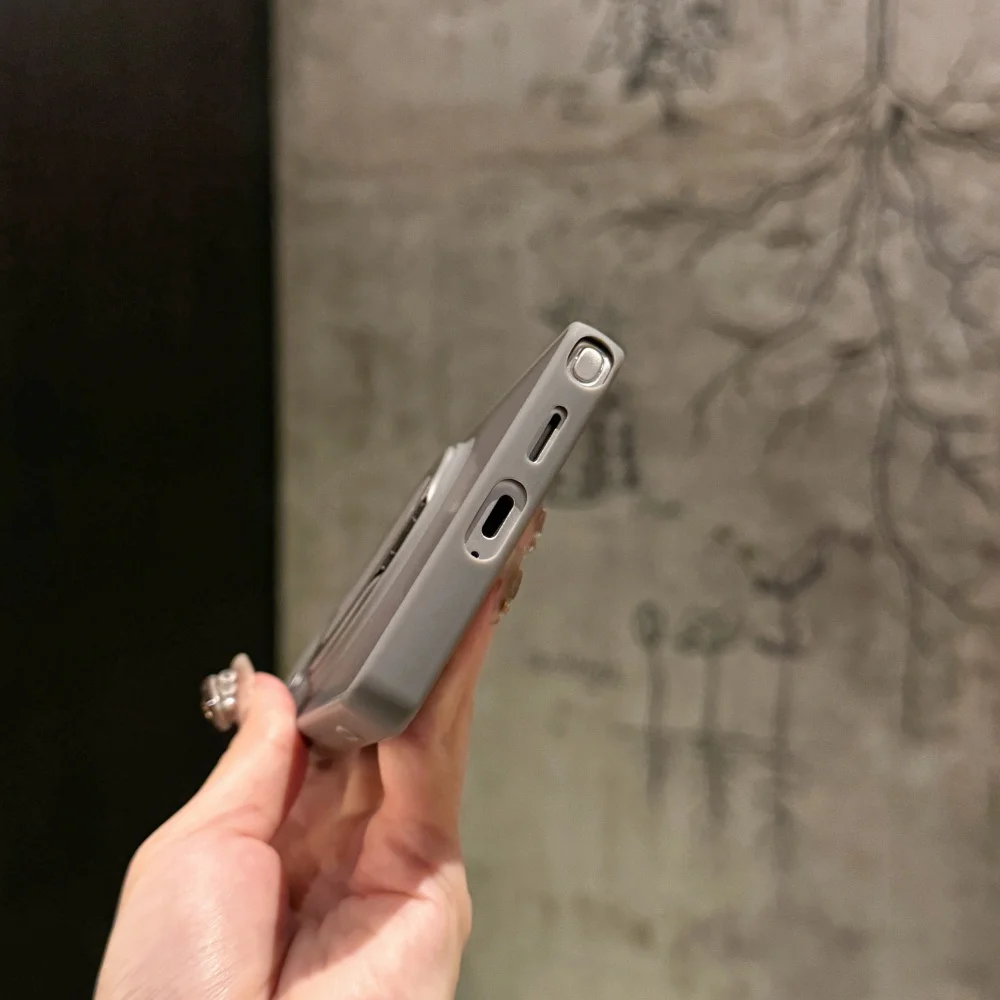 Magnetic Ring Holder Matte Case with Magsafe Stand Cover
