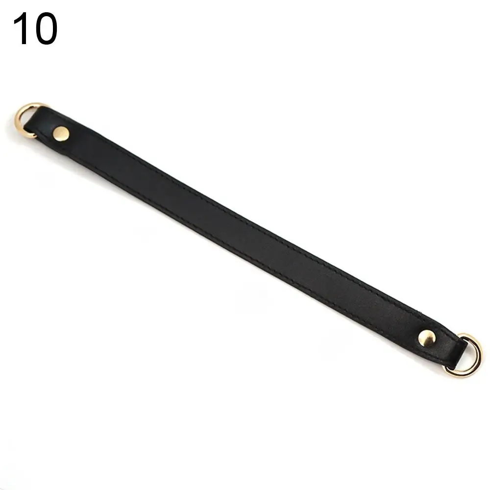 PU Leather Detachable Bag Chain Strap - Steel Chain Handle