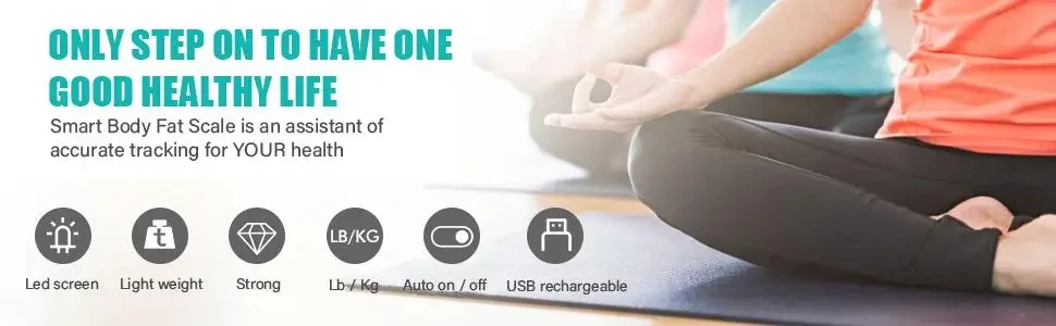 Smart Body Fat Scale With Mobile App Bluetooth Weight Analyzer_voghion.com