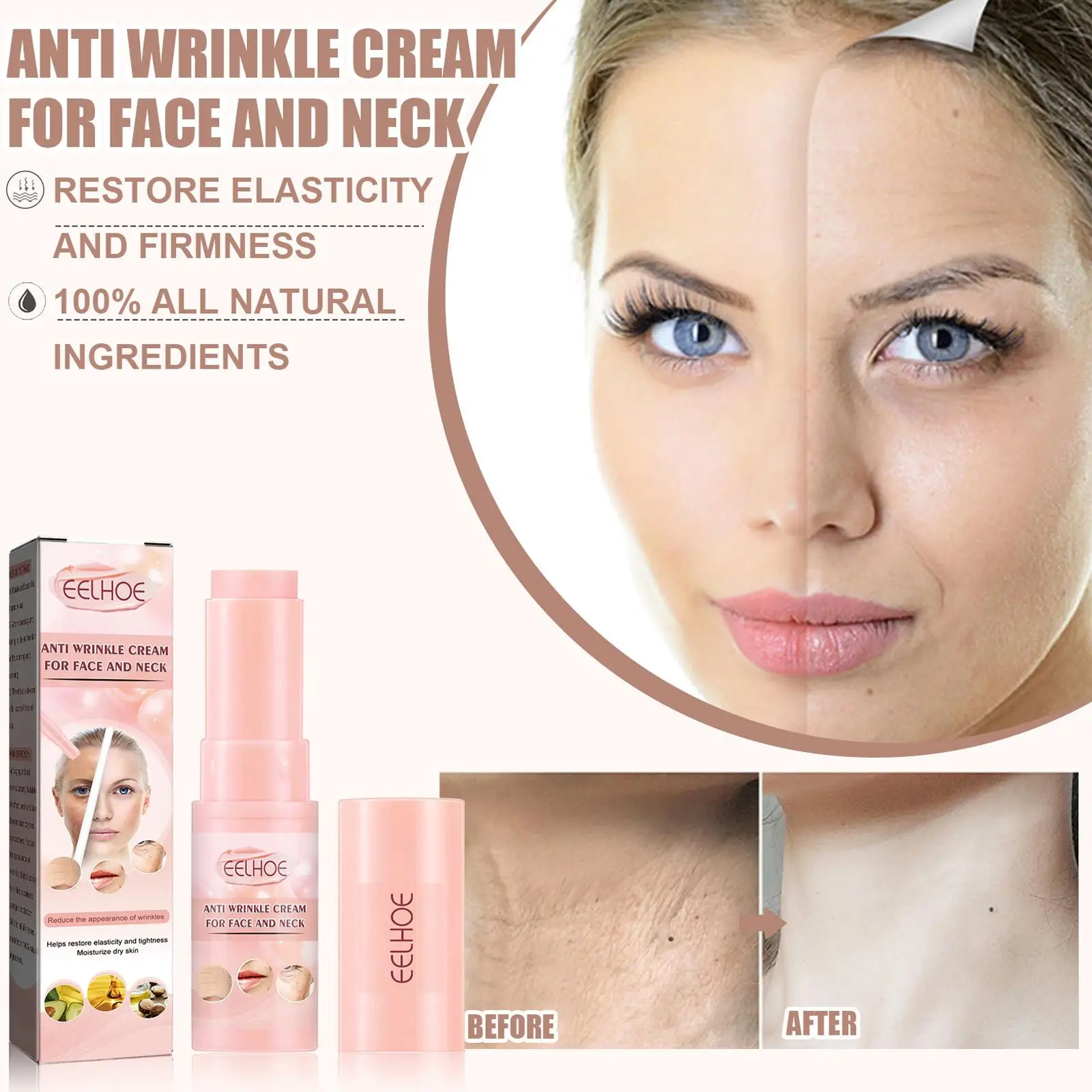 Collagen Multi Balm Stick Wrinkle Removal Multi Bounce Balm Anti-aging Brighten Tone Moisturizing Cream face cream retinol face cream Cosmetics