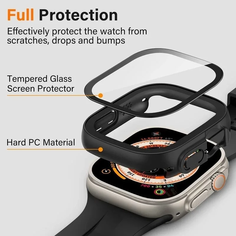 Sleek Protective Case with Tempered Glass