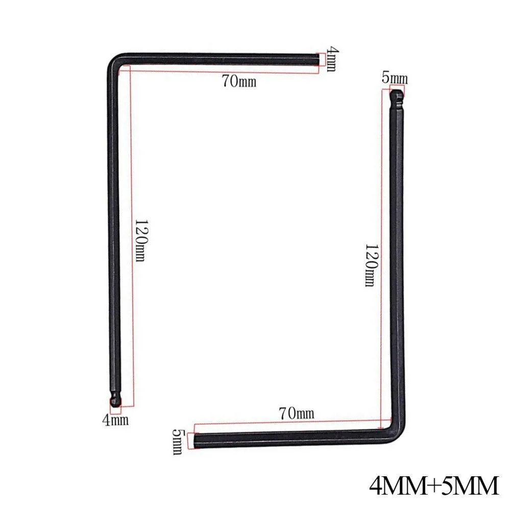 4mm 5mm Kohlenstoffstahl-Kugelkopf-Gitarren-Verstellstab-Schlüsselwerkzeuge für die Einstellung von Akustik- und E-Gitarrenhalsen und -brücken – Detail 1