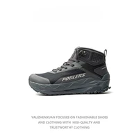 Chaussures de randonnée d'hiver pour hommes et femmes, bottes d'extérieur antidérapantes, baskets montantes unisexes pour Couples, chaussures de chasse de styliste 2