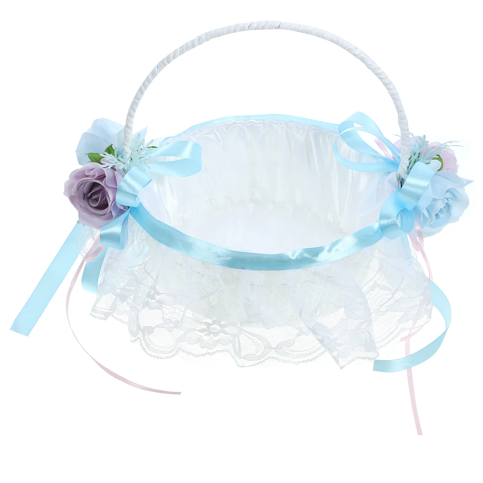 

Wedding Flower Basket Decore Flowers for Girl Grace Accessories Iron Small Packing