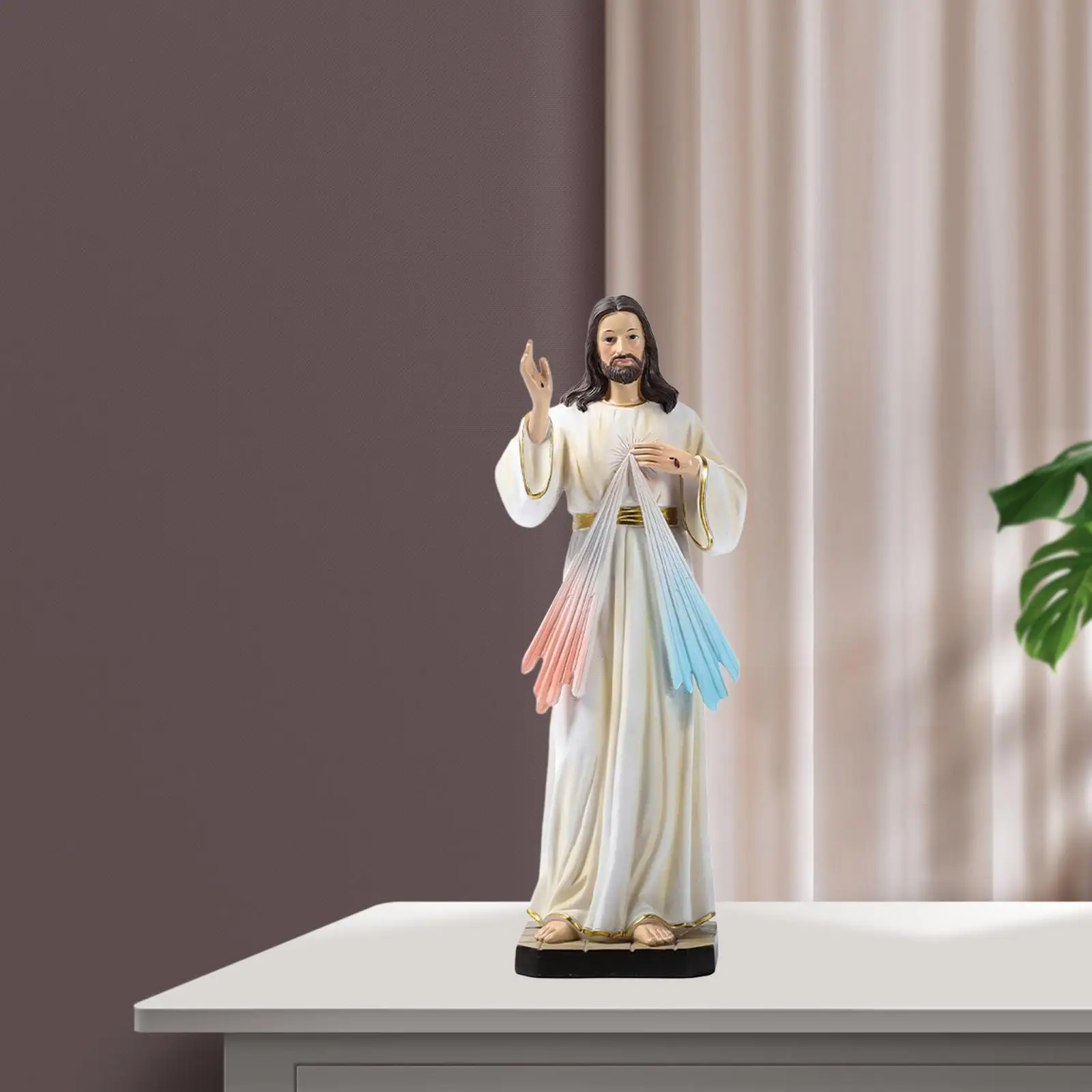 

Jesus Standing Statue Collectible Figurine for Decoration Gifts Office Yard