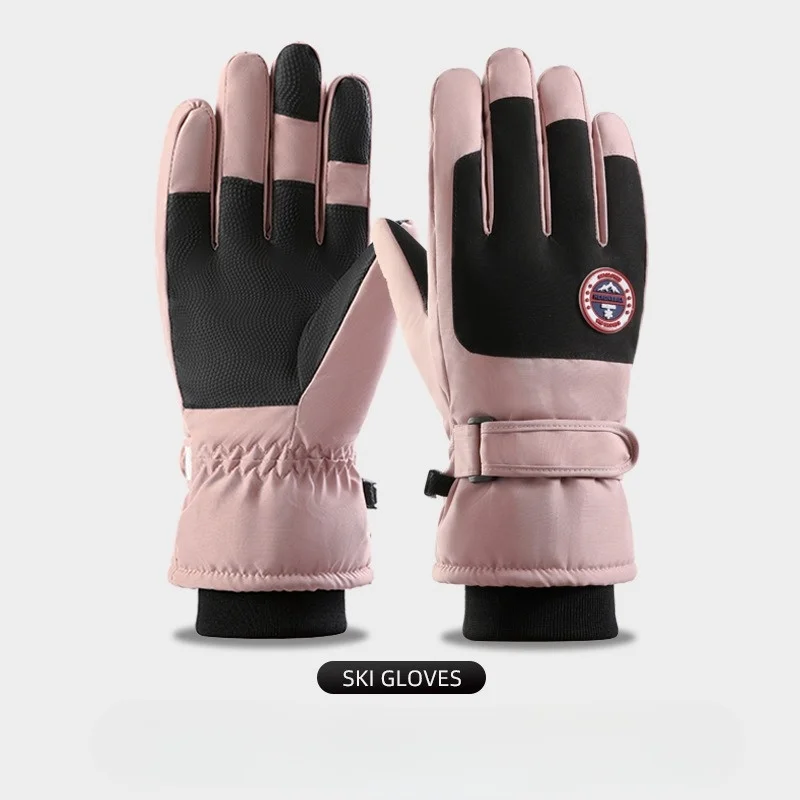 2023 Luxury Warm Fleece Gloves  Women Autumn Winter Touch Screen Riding Skiing Outdoor Gloves Cold, Wind And Water Proof