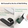 6/12/24Pcs Self Adhesive Strong Wall Hooks Towel Door Key Bag Coat Hook Holder Kitchen Bathroom Accessories Home Organizer 2
