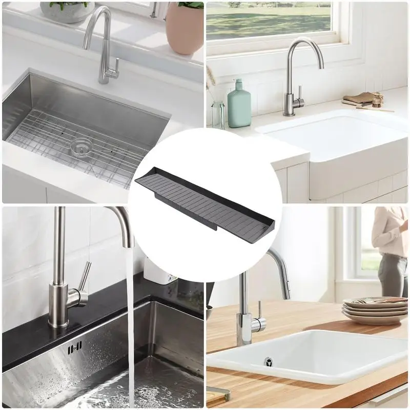 Kitchen Sink Edge Protector Silicone Splash Guard Protector For Kitchen Sink Splash Guard For Bathtub Protectors