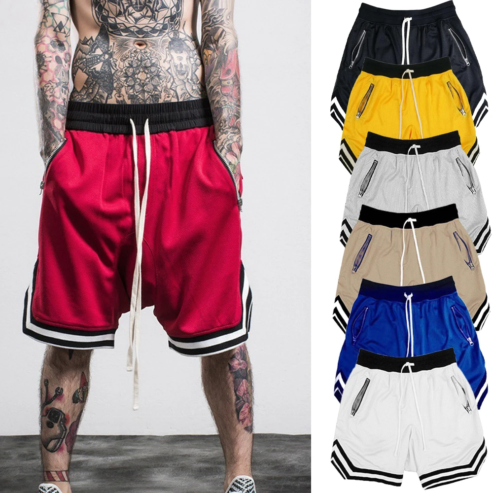 

Men's Sports Basketball Shorts Mesh Quick Dry Gym Shorts for Summer Fitness Joggers Casual Breathable Short Pants Scanties Male