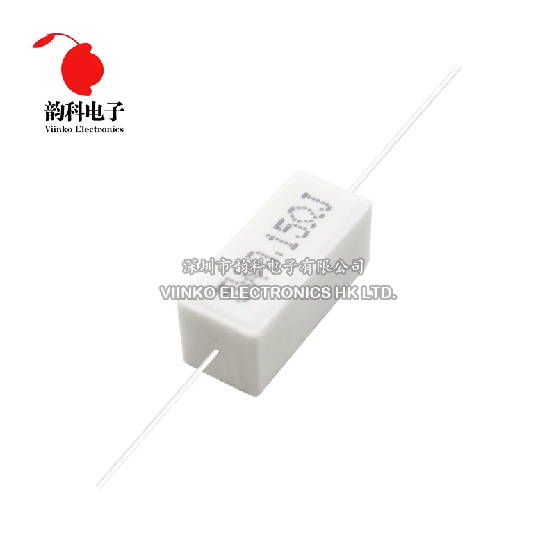 Cement Resistor 10pcs 5W 5% Power Resistance 0.1 ~ 10K 0.1R 0.5R 1R 10R 100R 0.22 0.33 0.5 1 2 5 8 10 15 20 25 30 100 1K 10K ohm