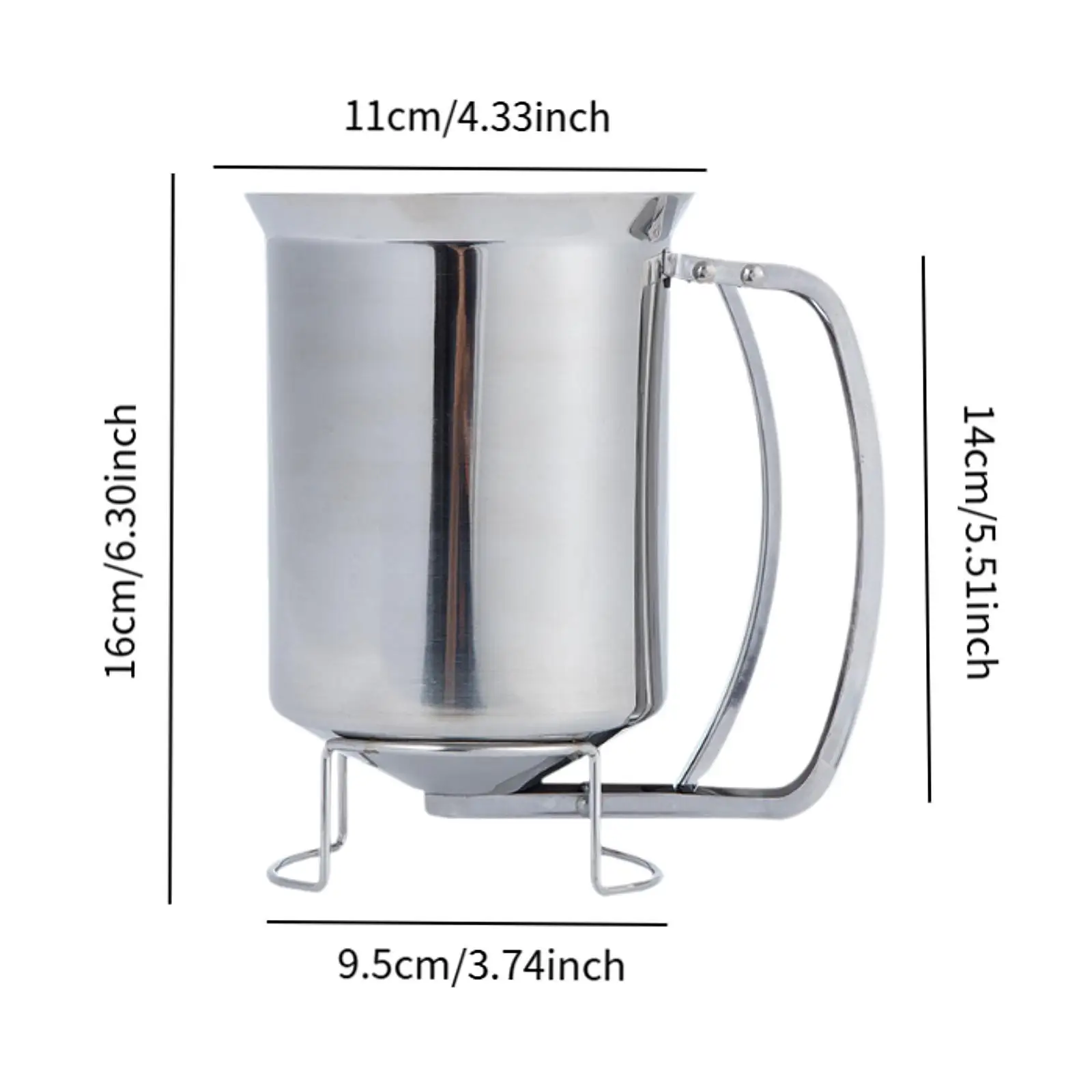 Batter Dispenser with Stand Batter Separator for Cupcakes Waffles Pancakes