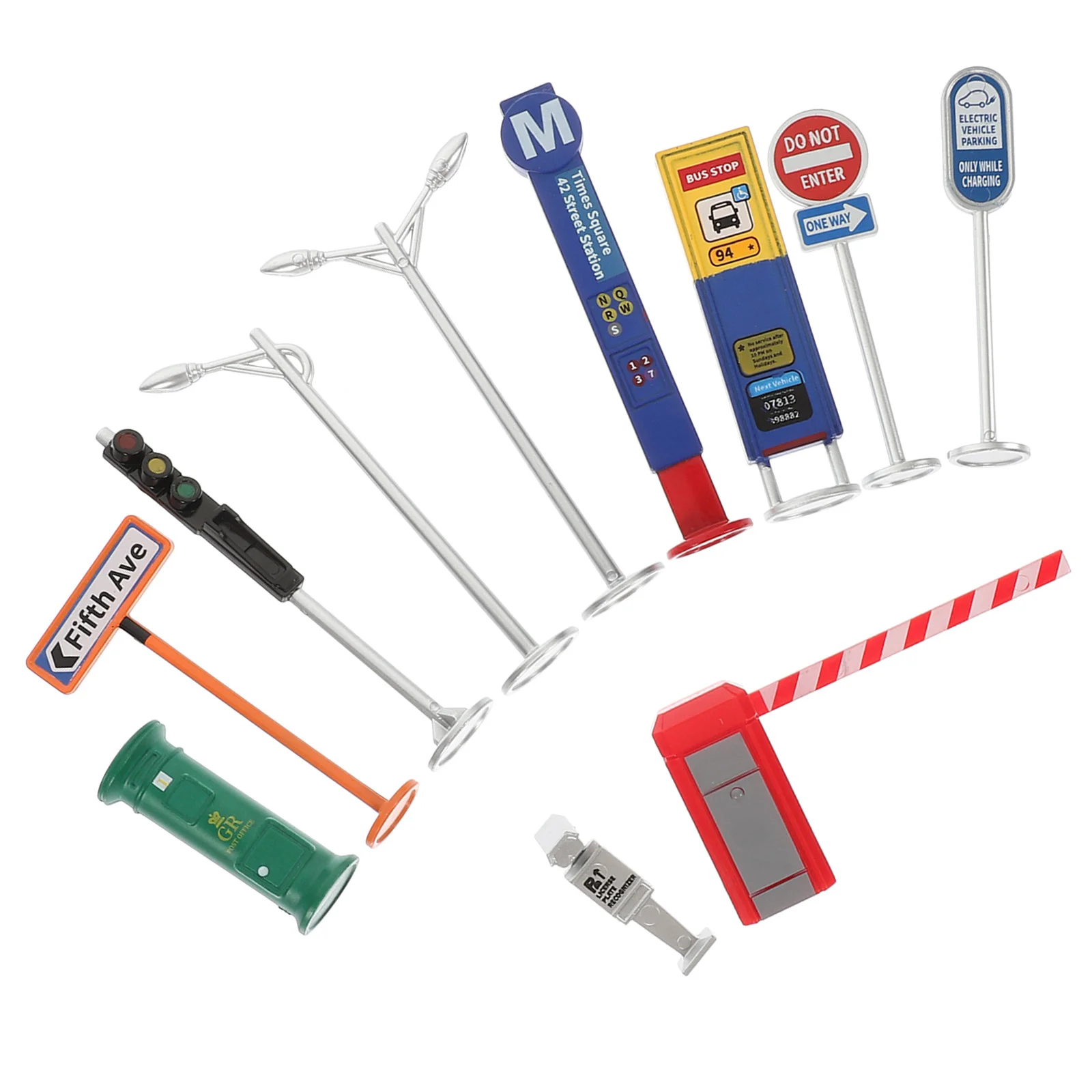 

Модель дорожной баррикады, уличные дорожные знаки, игровой набор, игрушечные украшения, детские игрушки, сигнальная лампа Abs для детей