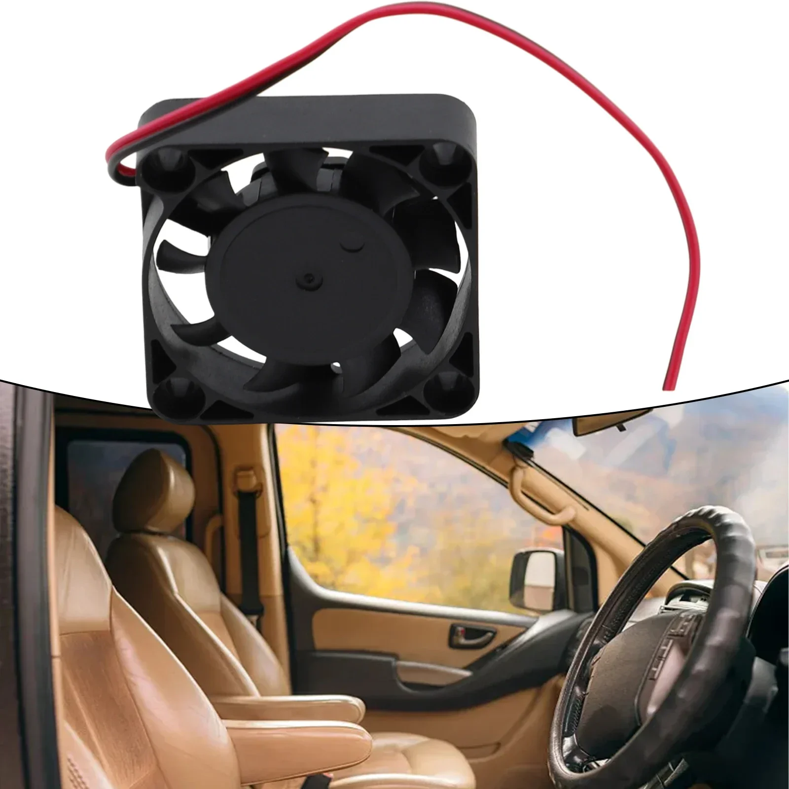 12V 2pin Car Android- Radio Cooling Fan For Multimedia Player Head Unit Motherboard CPU Cooling Electronics Accessories Electric Fan Car Fan