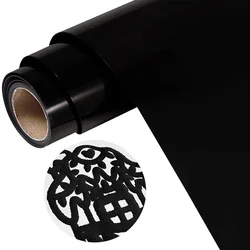 3D Puff Heat Transfer Vinyl Press Machine for Custom DIY T-Shirts - Easy Cut & Weed HTV Vinyl (Black)
