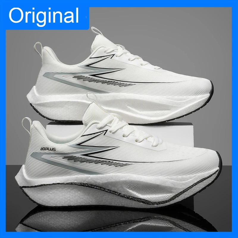 Unisex Sports Shoes Trendy Mesh Breathable Outdoor Running Spring Tennis Shoes 2026 New Comfortable Thick Soled Running Shoes 2