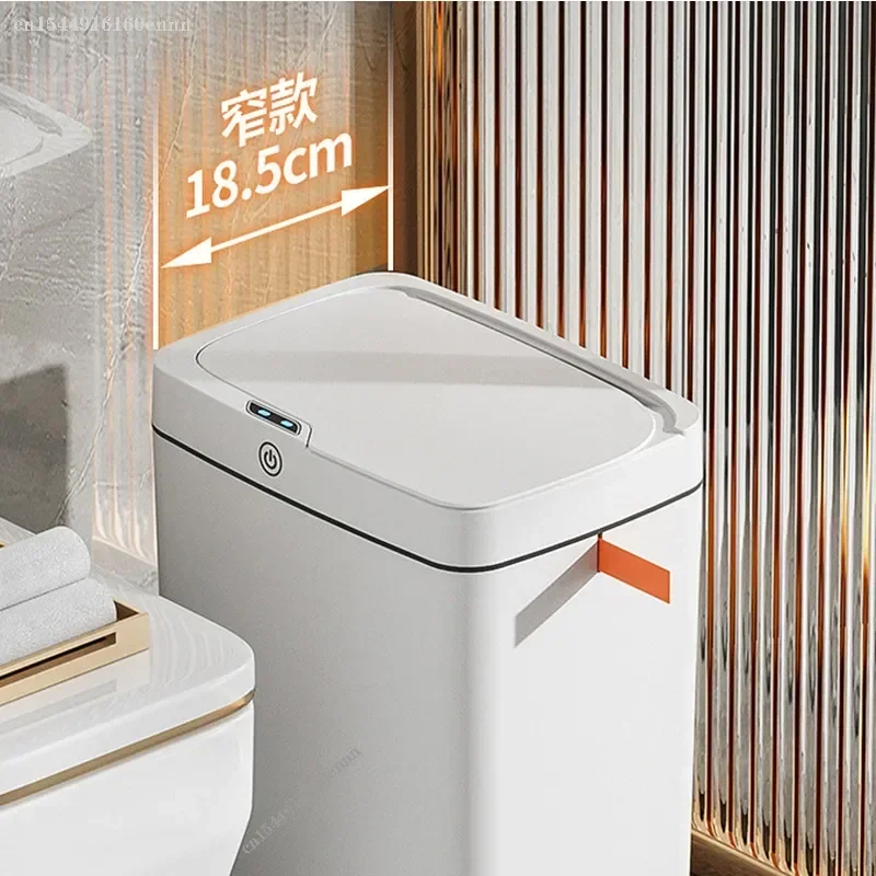 

Sensor Can Smart Automatic Garbage Bucket Bin Bathroom Trash Wastebasket Waterproof For Narrow Kitchen Home